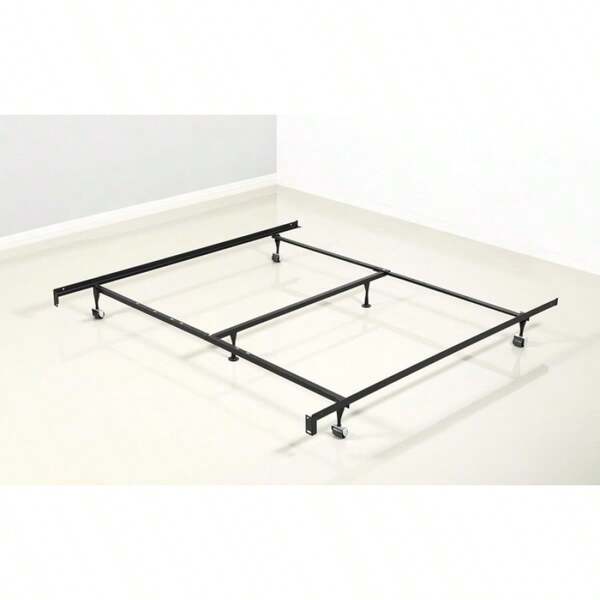 New Adjustable Metal Full Twin Size Bed Frame With Middle Support