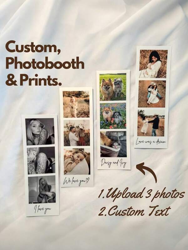 Fotos personalizadas estilo fotomatón, fotos de pareja personalizadas como regalo, regalos personalizados únicos, impresas en papel recubierto, con estilo, coloridas, lindas, minimalistas, kawaii, ideales para Navidad, San Valentín, regalos de cumpleaños DIY, aniversario, regalos de pareja