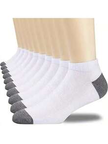 5/10 双男士时尚拼色袜子,透气舒适低帮踝袜,春夏男士袜子 20/40/60/80/100 双 - 彩色 - 查看 9