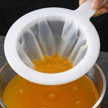 1pc Household Soy Milk, Orange Juice And Cola Filter, Juice Extraction Strainer, Residue Separation Filter With Handle, Kitchen Strainer, Fine Mesh Strainer - Multicolor - View 2