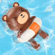 Brinquedos de banho flutuantes de corda para crianças de 3 a 5 anos, brinquedos interativos para piscina e banheira com 2 desenhos de animais, brinquedos de banho duráveis, presente para meninos e meninas