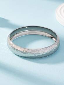 1 Pc Golden Silver Color Chunky Oversized Metal Cuff Bangle Arm Cuff For Women