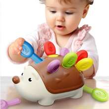 Generic Fine Motor Toys For Toddlers 1-3, Baby Hedgehog Montessorri Learning Set, Educational Counting Sorter Toy, Development Infant Gifts 9 12 18 Month 1 2 3 Year Old Boys Girls Kids Babies