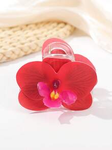 1pc Fashionable Bohemian Style Orchid Hair Clip, Suitable For Daily Wear, Beach, Vacation, Photo Shooting, Spring/Summer New Arrival - Multicolor - View 9