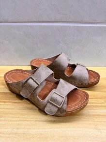 Women's Sandals, New Fashion Casual Beach Shoes, Versatile Flat Comfortable Vacation Style, Classic Unisex Leisure Shoes For Daily Wear