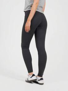 brave soul Solid Colour Leggings - Charcoal Marl - View 4