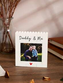 Customizable Square Photo Frame, Custom Text And Photos Personalized Home Decor, Shadow Box, Memory Box For Family Bedroom Living Room Decoration, Anniversary Gift - White - View 5