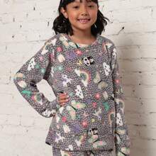 ***Check The Measurements Carefully*** Children's Pajama Set/Fleece Ultra Soft/Boy, Unisex. - Light Grey - View 4