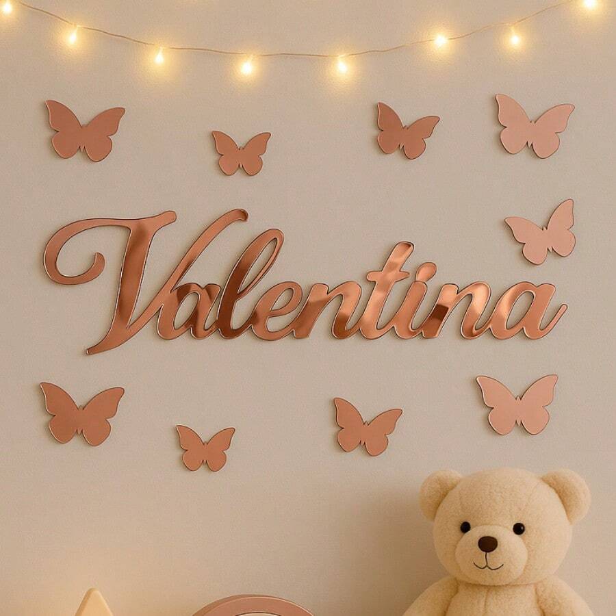 Acrylic Name 20cm Decorative Door, Wall, Baby Room - Maternity, Applique, Personalized, Child