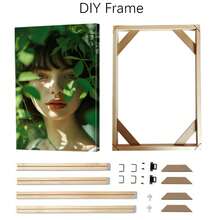 1 Pc Custom Big Size Canvas Poster,Customized Canvas Painting With DIY Frame Or Unframed Poster For Living Room,Bedroom,Office,Tea Room,Dining Room,School,Bathroom,Wall Decor, Home Decoration,Customizable Photos On Canvas Gift As Girlfriend/Boyfriend's Birthday,Your Lover,Dad Mom,Her She,Friends,Husband,Wife,Parents,Personalized Print Your Photo On Canvas Suitable Birthday,Graduation,Housewarming,Anniversaries - White - View 5