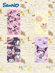 1 pièce Serviette de plage Kuromi, serviette de bain dessin animé violette, serviette de plage Sanrio mignonne, séchage rapide, 75x150cm, douce et confortable. Un indispensable pour les fêtes de plage, les piscines et les vacances à la plage. Convient pour le fitness, le yoga, la natation et les excursions à la plage. Un cadeau parfait pour les anniversaires, les amis, les cadeaux commémoratifs pour les femmes, la décoration, la décoration intérieure, les cadeaux de la Saint-Valentin, le mariage d'été, le retour à l'école, les fournitures scolaires, la décoration de la chambre