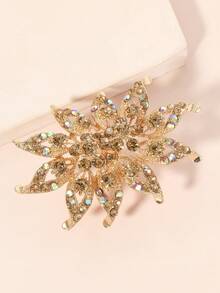 1pc Fashionable Luxury Statement Open Ring, Coffee Color - 10038 Brown - View 2