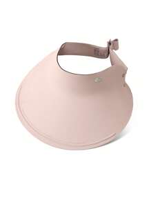GOLOVEJOY 1 pezzo Cappello da sole estivo rosa da donna, cappello da tennis da donna ampia tesa, protezione solare, colore unito, versatile, traspirante, pieghevole, portatile con ampia parte superiore