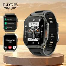 LIGE Smart Watch 600 MAh Large-Capacity Battery, Multiple Sports Modes, Waterproof, Multiple Watch Wallpaper Switching, Heart Rate, Blood Pressure, Sleep Monitoring, Fashionable Smart Watch For Men And Women