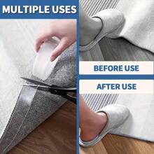 1 Roll Heavy Duty Double Sided Tape Reusable No Trace Strong Adhesive DIY Craft Acrylic Nano Tape Multipurpose Removable Washable Transparent Mounting Nano Adhesive For Home Office Car Items