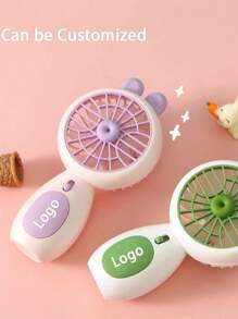 1 Stück Mini Niedlicher Hasen Design Handventilator mit USB-Kabel, perfekt für Sommer Outdoor, Zuhause, Büro, starker Luftstrom, Geschenk für Paare, Alltag