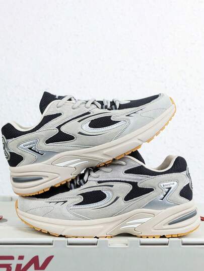 baasploa 1 pieza de nuevos zapatos casuales para hombre de exterior, para caminar y correr, con suela gruesa, cordones, malla transpirable y antideslizante, de estilo ligero y saludable