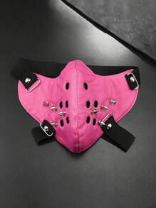 1 pieza Máscara con cremallera estilo vintage punk para fiesta de Halloween, accesorio de moda unisex, decoración, apta para regalos