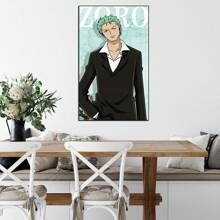 ONE PIECE Set de 1/3/6 pièces Posters sur canevas de One Piece - ZORO, SANJI, LAW, art mural minimaliste funky et preppy pour la décoration de chambre, dortoir, salon (sans cadre)