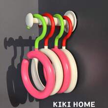 [360° Swivel] Dopamine-Free Drill Multi-Functional Hanging Rack! Scarves, Hats, Bags All-In-One Storage, Round Scarf Display Super Eye-Catching
