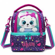 1pc Cute Double Layer Crossbody Bag, Women's, Can Be Used As Backpack, Insulated, Keeps Warm/Cold/Fresh, With Adjustable Shoulder Strap - Children's Double Layer Lunch Bag - View 7