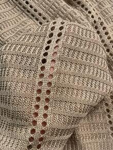 女士纯色性感露背镂空海滩度假修身罩衫长裙