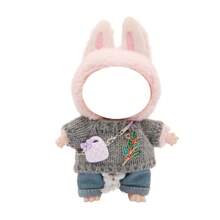 Outfit Set: Sweater And Jeans For Plush Doll, Includes Cute Accessory Bag (Doll Not Included), Merchandise