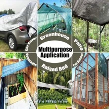 1PC Grey Sun Shade Net Terrace Sunshade Sail Shading Mesh Cover Outdoor Car Shed Shadow Awning Garden Pergola Sunshade Sail Balcony Swimming Pool Sun Cover