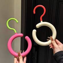 [360° Swivel] Dopamine-Free Drill Multi-Functional Hanging Rack! Scarves, Hats, Bags All-In-One Storage, Round Scarf Display Super Eye-Catching