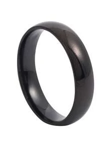 1 Piece Simple Men's Stainless Steel Plain Ring Couple Ring 4MM Wide - Suitable For Daily Wear Stainless Steel Accessories
