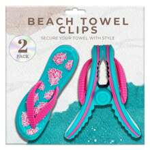 2pcs Reversible Beach Towel Clips, Portable Towel Clamps, Accessories For Beach Chairs, Decks, Pools, Cruise Ships, Rest Areas
