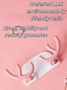 2 piezas Lindo gancho colgante de silicona en forma de cuerno de ciervo para botellas de agua, portátil para mochila de viaje al aire libre, estante de toallas