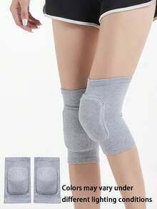1 paire de genouillères de sport, supports de genoux rembourrés en éponge antidérapants, support respirant pour la danse, le patinage, le football, le basketball, le volley-ball, manches de genou de sport chaudes et protectrices, convenant aux accessoires de gym pour hommes et femmes - Multicolore - Voir 20