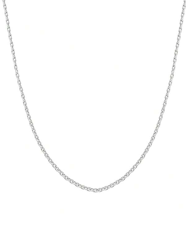 1 Pieza de Nuevo Colgante ovalado de Aleación de 16-26 pulgadas con Cadena Cruzada para Exportación de Collar de Mujer