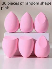6pcs Makeup Sponge, Random Shape, Suitable For All Skin Types, Latex-Free Multi-Purpose Makeup Sponge For Liquids, Creams And Powders, No Stripes, Smooth Make-Up Applications, Simple And Beautiful, Easy To Carry.