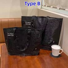 1pc/Clothing Store Handbag Women's Professional Packaging Shoulder Back Woven Bag Premium Shopping Packaging Gift Bag