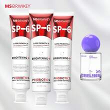 MSDRWIKEY Ceelike Oral Spray Probiotic Toothpaste Set, Freshens Breath And Gives You A More Confident Smile. - Màu đỏ bạc hà + Màu tím bạc hà - Xem 8