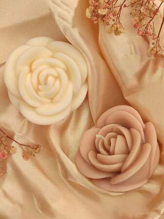 3D Rose Silicone Mold - Multipurpose DIY Set, Suitable For Candles, Plaster, Resin And Concrete Crafts | Reusable | Wedding/Valentine's Day/Mother's Day Creative Gift | Floral Home Decor