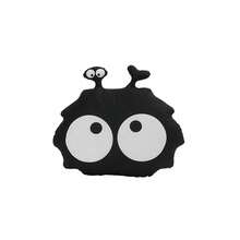 1件装汽车座椅垫黑色大眼睛长毛可爱汽车座椅垫温暖防滑舒适汽车座椅保护套也可用作椅垫可爱大眼睛怪物汽车颈枕毛茸茸可爱汽车腰枕 - 黑色 - 查看 13