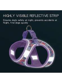 Nuevo conjunto de arnés y correa para perro de lino HP378, suave y cómodo, con forro de malla para mayor transpirabilidad, adecuado para perros y gatos medianos y pequeños - Marrón - Ver 8