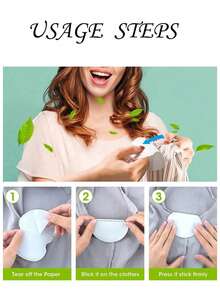 50pcs/Set Odorless Perspiration Absorbing Pads, Suitable For All Skin Types, Breathable One-Time Use Sweat Pads, Necessary For Body Care In Summer, Suitable For Travel, Sports, Outdoor Activities