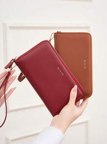 MIYIN [Vintage Women's Wallet] Large Capacity Vintage-Inspired Women's Wallet | Multiple Bill And Card Slots, Zipper Closure, Durable, Spacious Compartments | Ideal For Daily Use