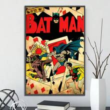 WB 1PC Unframed Batman Self Adhesive Poster Movie Wallpaper Figures Home Decor Painting Wall Art DC Classic Covers Room Decor Kids Gift - Multicolor - View 11