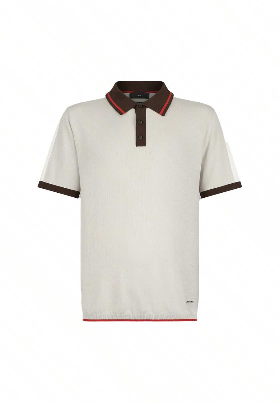 Polo grigia in maglia