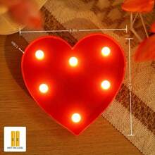 1PC 16cm LED Letter Light, Luminous Letter And Number Night Light, Suitable For Home, Bar, Wedding, Birthday Party Decoration