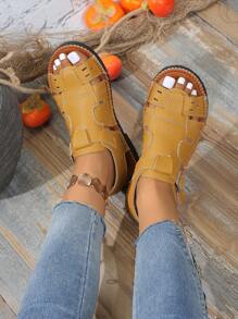 2025 Summer New Kids Braided Open Toe Roman Sandals, Non-Slip Princess Shoes, Fashion & Versatile Casual Beach Sandals For Teenagers