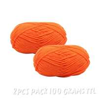 2Pcs 5-Ply Cotton Yarn Suitable For DIY Knitting Bags, Scarves, Hats, Sweaters, Home Textiles, Weight 100g