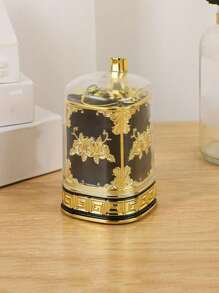 European Style Press Release Toothpick Dispenser, Spring Loaded Toothpick Holder With Dust Cover For Restaurant, Hotel Dining Table