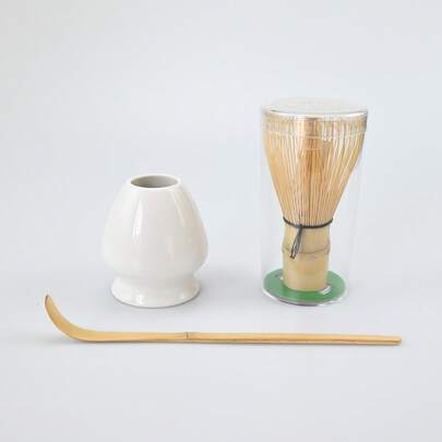 3 In 1 Matcha Set Bamboo Whisk Teaspoon Ceramic Bowl Traditional Tea Sets Home Tea-Making Tools Accessories Birthday Gifts Back To School