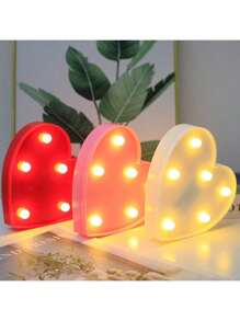 1PC 16cm LED Letter Light, Luminous Letter And Number Night Light, Suitable For Home, Bar, Wedding, Birthday Party Decoration